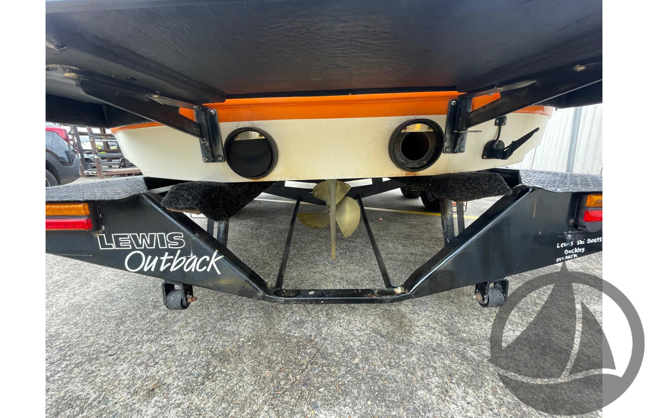 NO RESERVE - 2008 Lewis Outback Ski Boat, 6.2 Mercruiser Scorpio V8, 337 Hrs