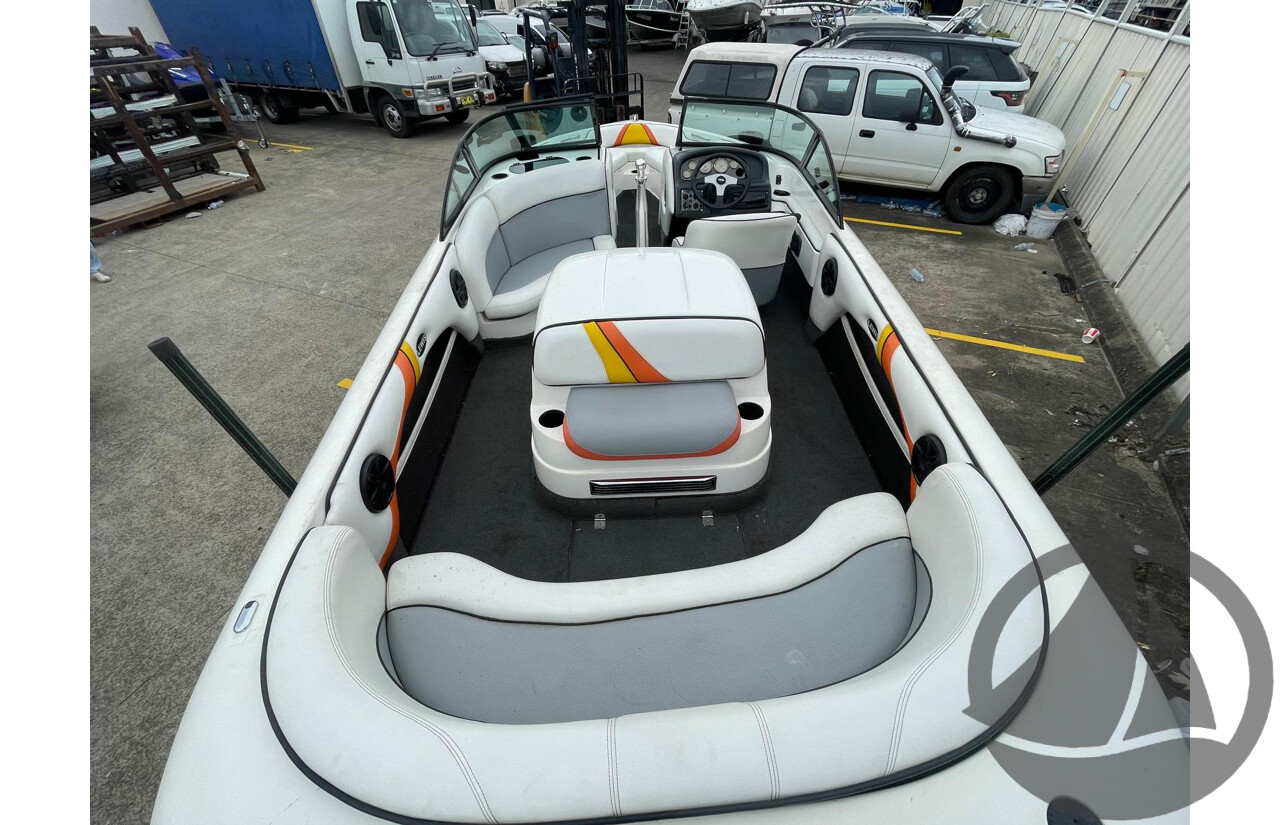 NO RESERVE - 2008 Lewis Outback Ski Boat, 6.2 Mercruiser Scorpio V8, 337 Hrs