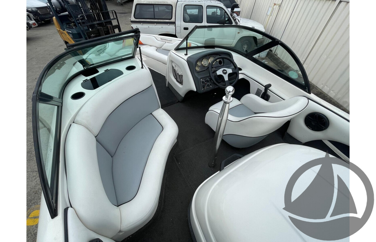 NO RESERVE - 2008 Lewis Outback Ski Boat, 6.2 Mercruiser Scorpio V8, 337 Hrs