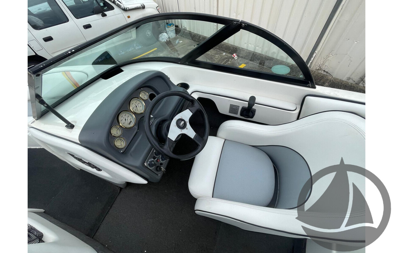 NO RESERVE - 2008 Lewis Outback Ski Boat, 6.2 Mercruiser Scorpio V8, 337 Hrs