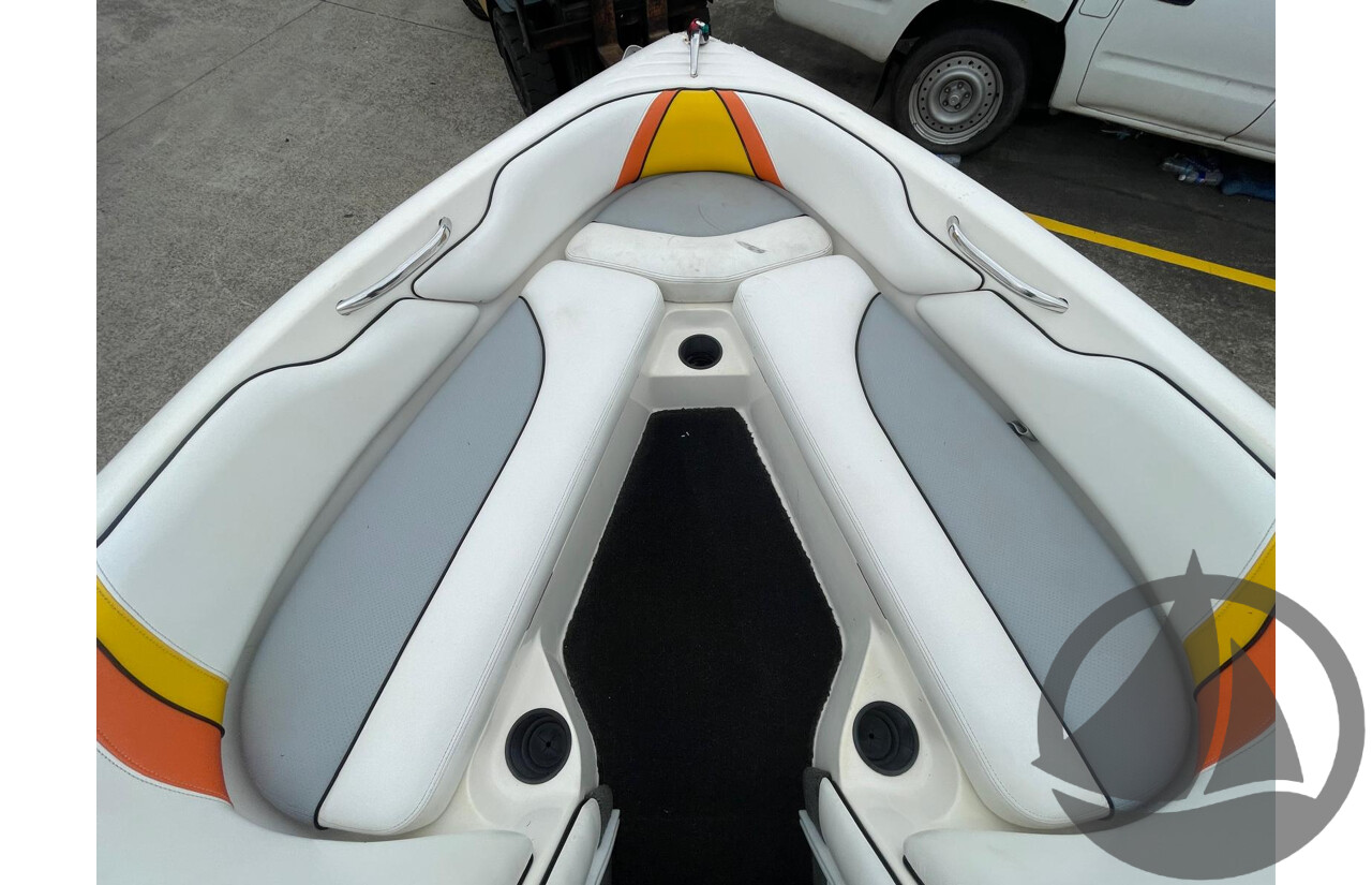NO RESERVE - 2008 Lewis Outback Ski Boat, 6.2 Mercruiser Scorpio V8, 337 Hrs