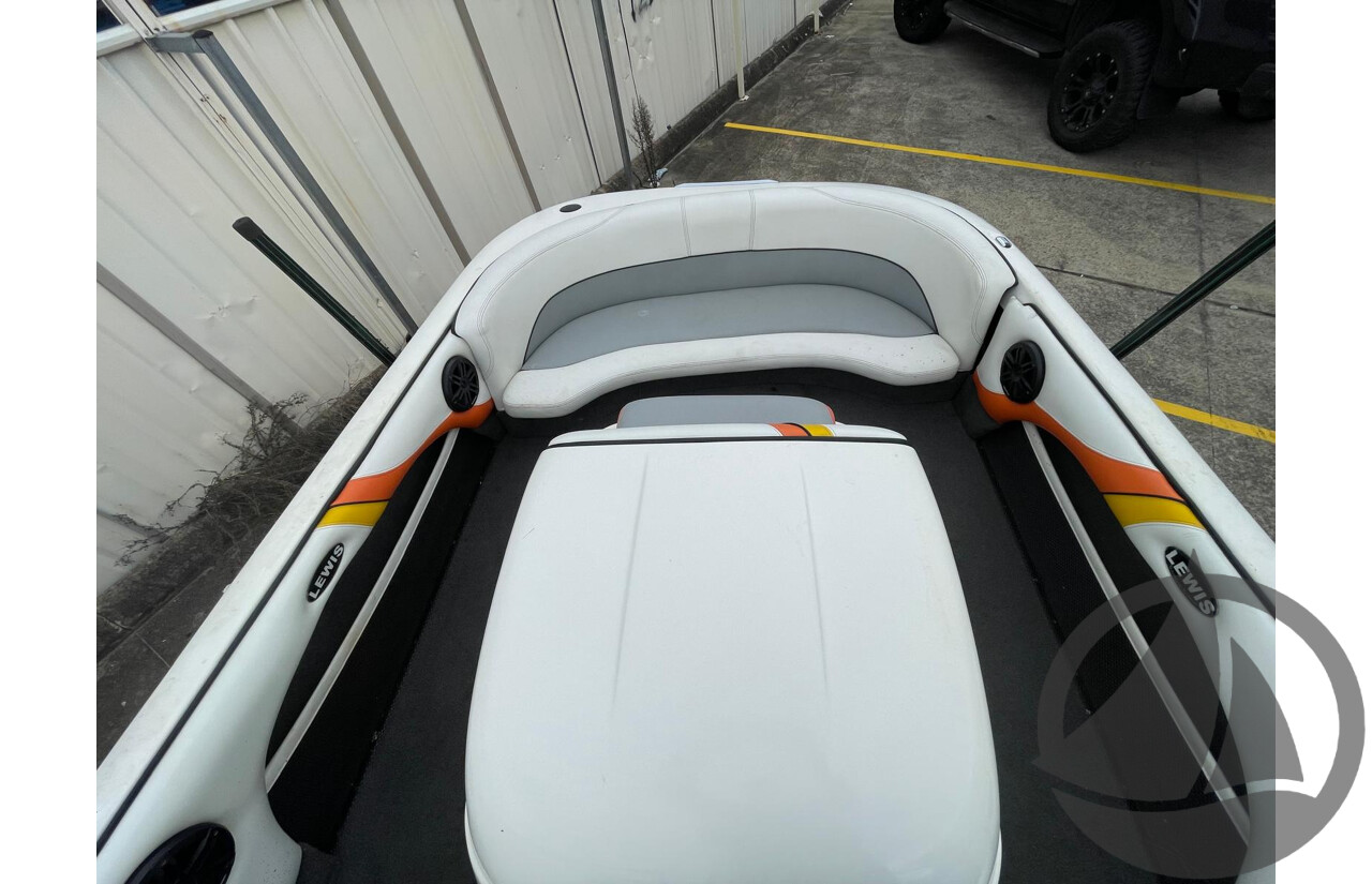NO RESERVE - 2008 Lewis Outback Ski Boat, 6.2 Mercruiser Scorpio V8, 337 Hrs