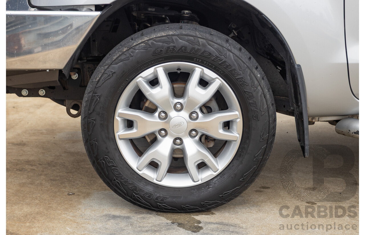 5/2015 Ford Ranger Wildtrak 3.2 (4x4) PX Crew Cab Utility Highlight Silver Metallic Turbo Diesel 3.2L