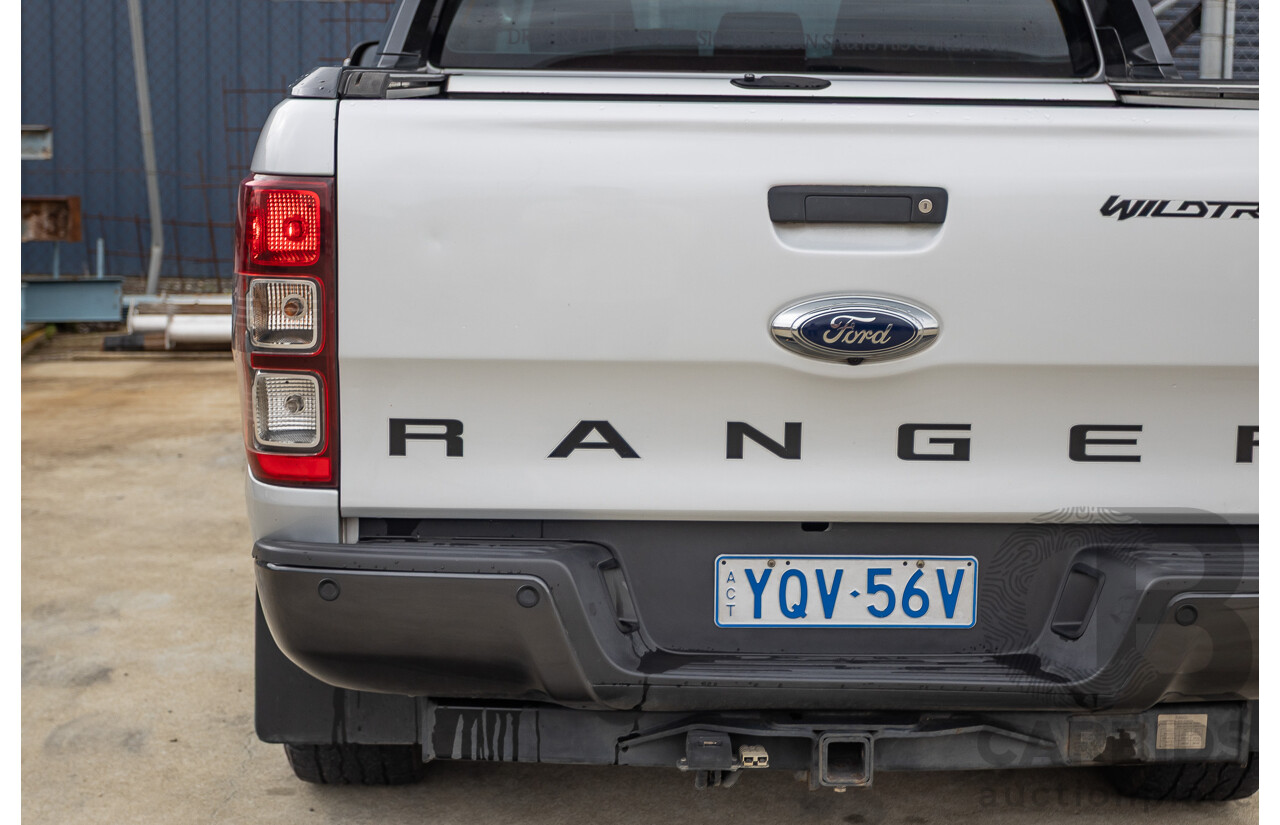 5/2015 Ford Ranger Wildtrak 3.2 (4x4) PX Crew Cab Utility Highlight Silver Metallic Turbo Diesel 3.2L