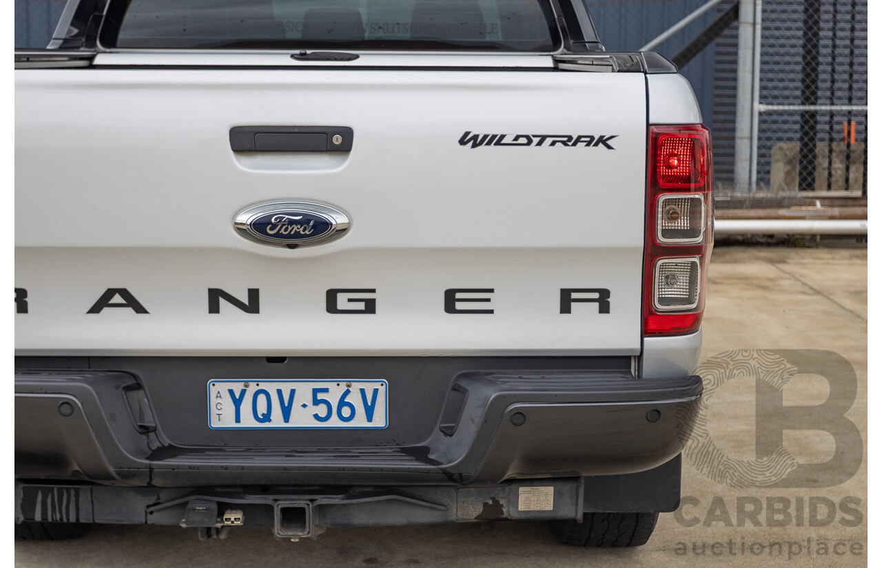 5/2015 Ford Ranger Wildtrak 3.2 (4x4) PX Crew Cab Utility Highlight Silver Metallic Turbo Diesel 3.2L