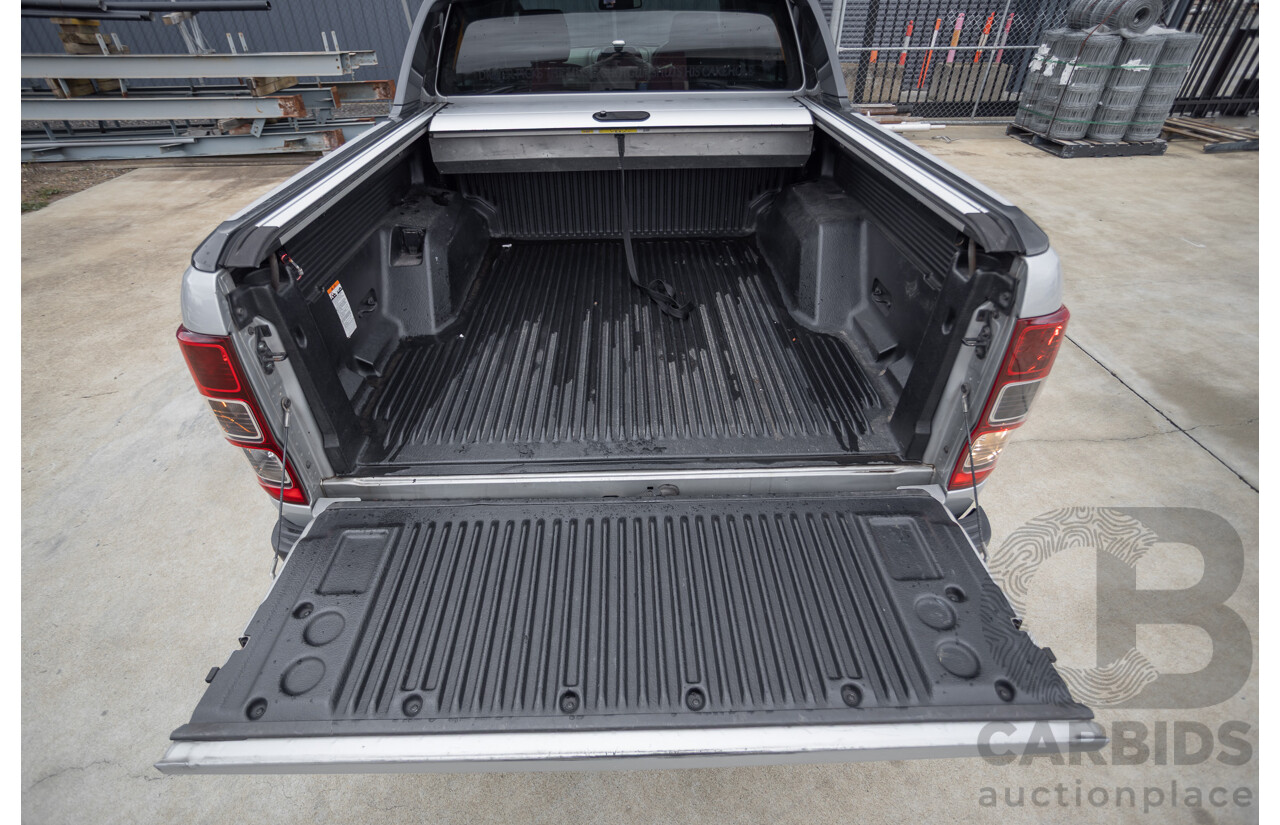 5/2015 Ford Ranger Wildtrak 3.2 (4x4) PX Crew Cab Utility Highlight Silver Metallic Turbo Diesel 3.2L