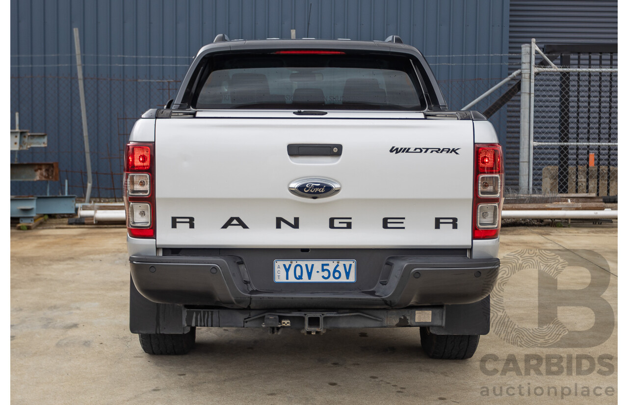5/2015 Ford Ranger Wildtrak 3.2 (4x4) PX Crew Cab Utility Highlight Silver Metallic Turbo Diesel 3.2L