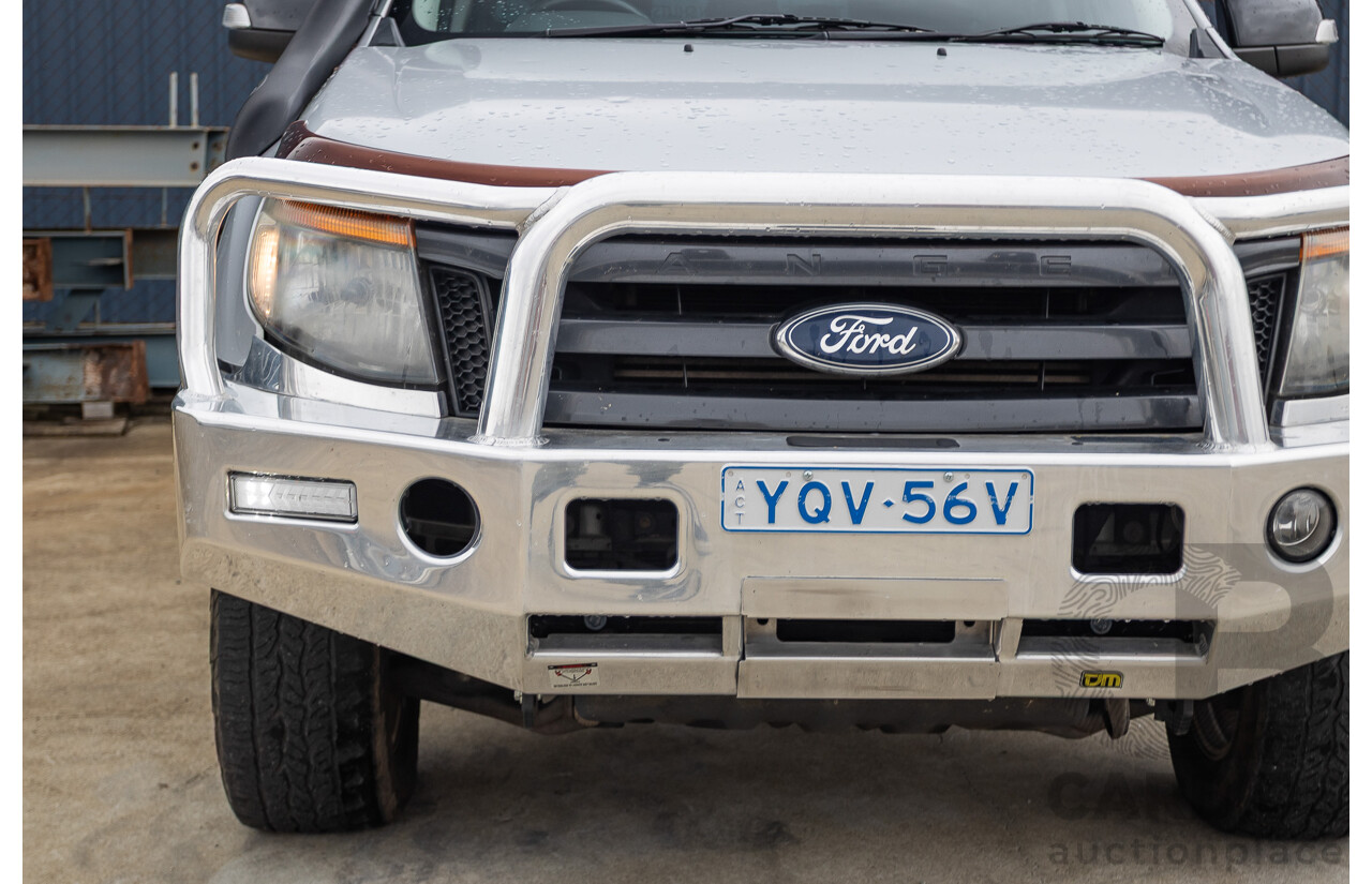 5/2015 Ford Ranger Wildtrak 3.2 (4x4) PX Crew Cab Utility Highlight Silver Metallic Turbo Diesel 3.2L