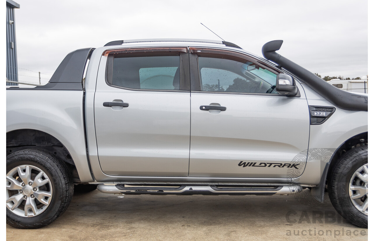 5/2015 Ford Ranger Wildtrak 3.2 (4x4) PX Crew Cab Utility Highlight Silver Metallic Turbo Diesel 3.2L