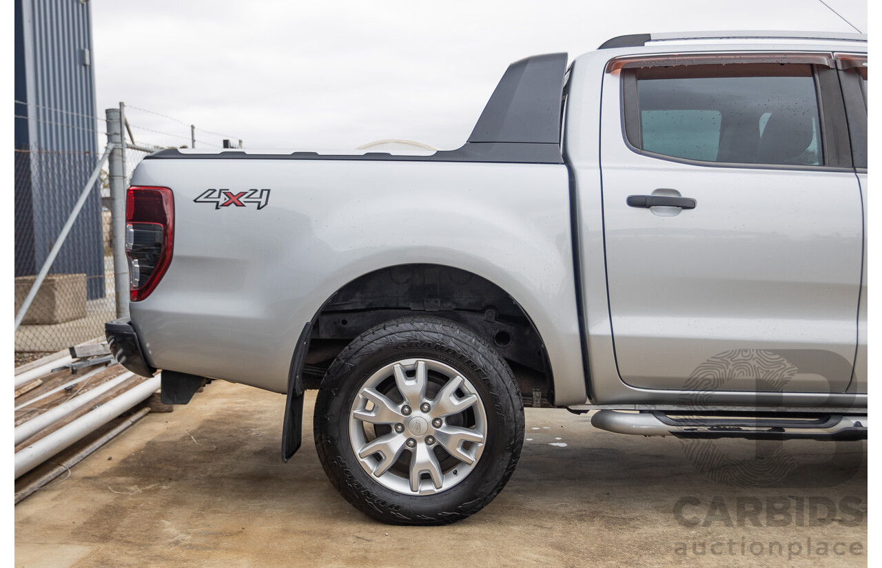 5/2015 Ford Ranger Wildtrak 3.2 (4x4) PX Crew Cab Utility Highlight Silver Metallic Turbo Diesel 3.2L
