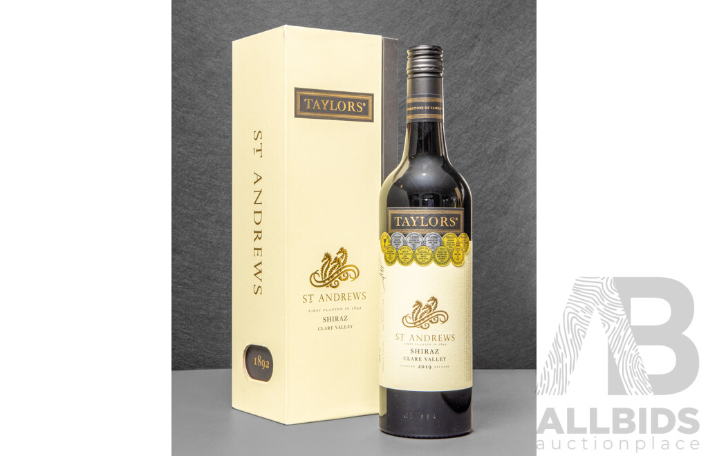 Taylors St Andrews Shiraz Vintage 2019 in Presentation Box