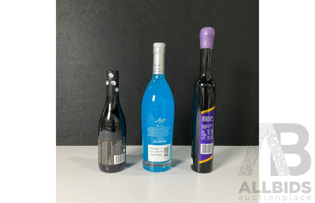 Three Bottles of Wine & Spirts