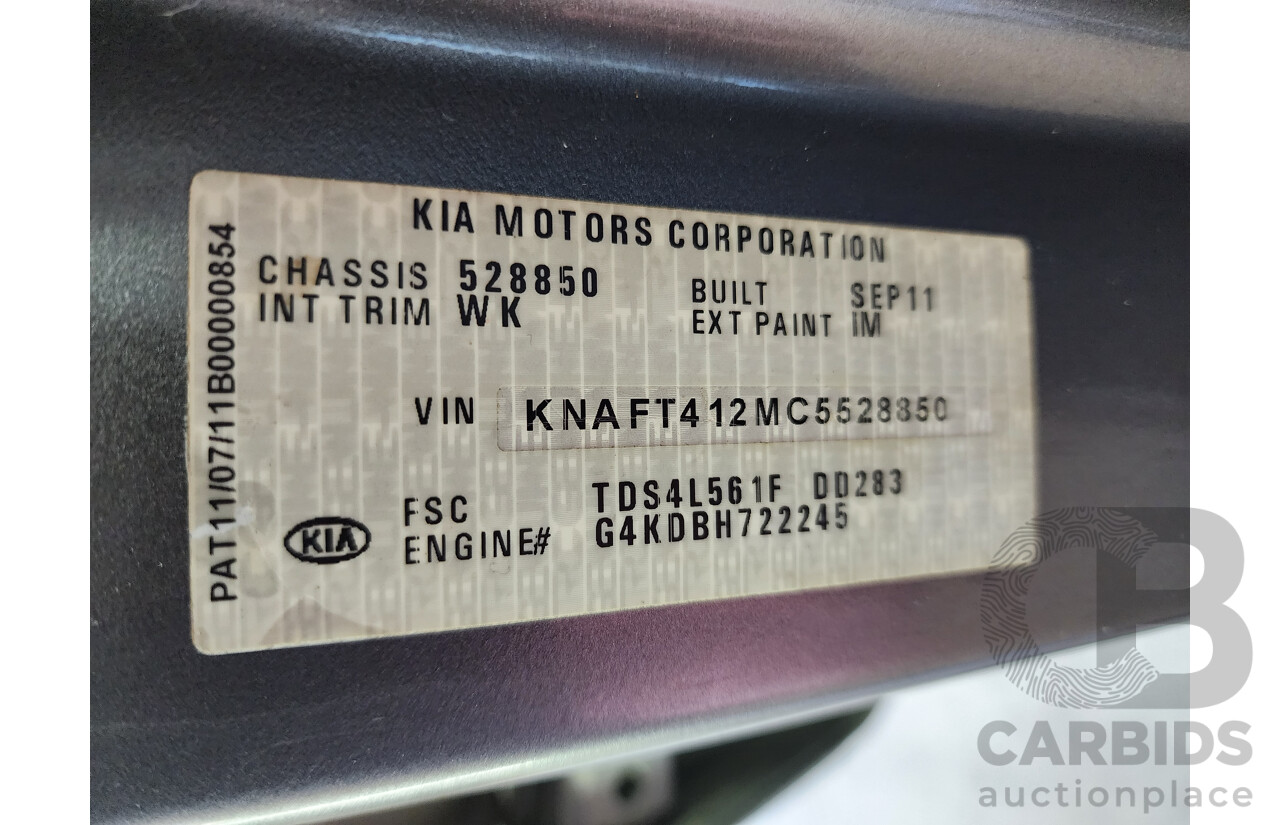 11/2011 Kia Cerato Si TD MY11 4d Sedan Grey 2.0L