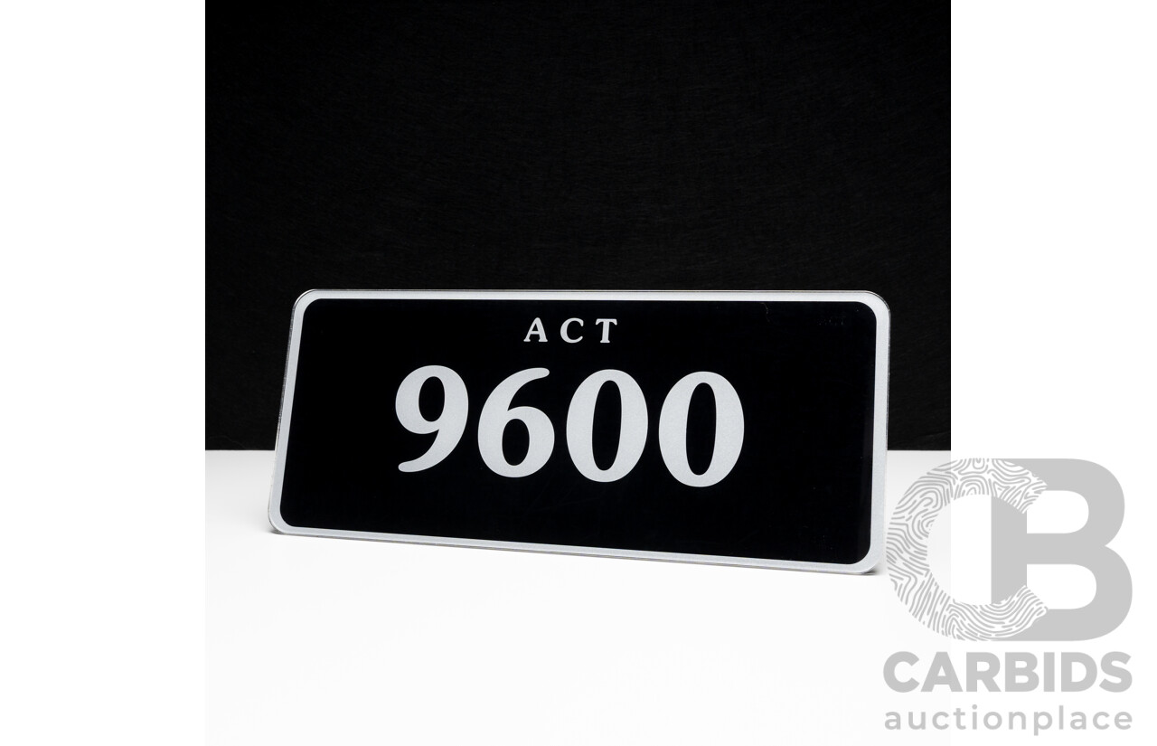 ACT 4-Digit Number Plate - 9600