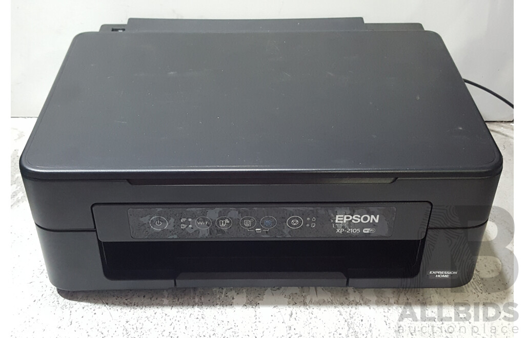 Epson (XP-2105) Wi-Fi Expression Home All-in-One Printer w/ Power Cable