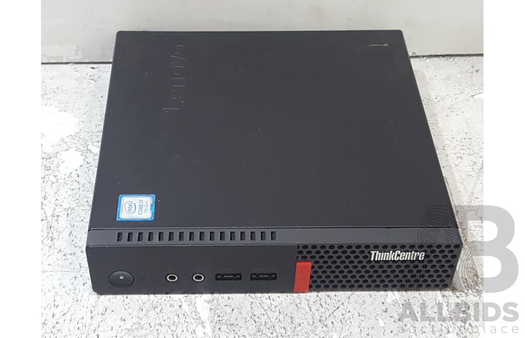 Lenovo ThinkCentre M710q Intel Core i7 (7700T) 2.90GHz-3.80GHz 4-Core CPU Tiny Form Factor Desktop Computer w/ Power Adapter