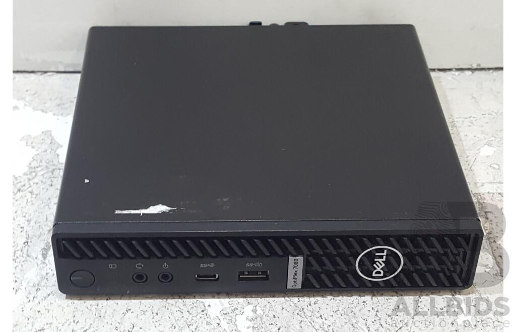 Dell OptiPlex 7080 Intel Core i5 (10500) 3.10GHz-4.50GHz 6-Core CPU Tiny Form Factor Desktop Computer w/ Power Adapter
