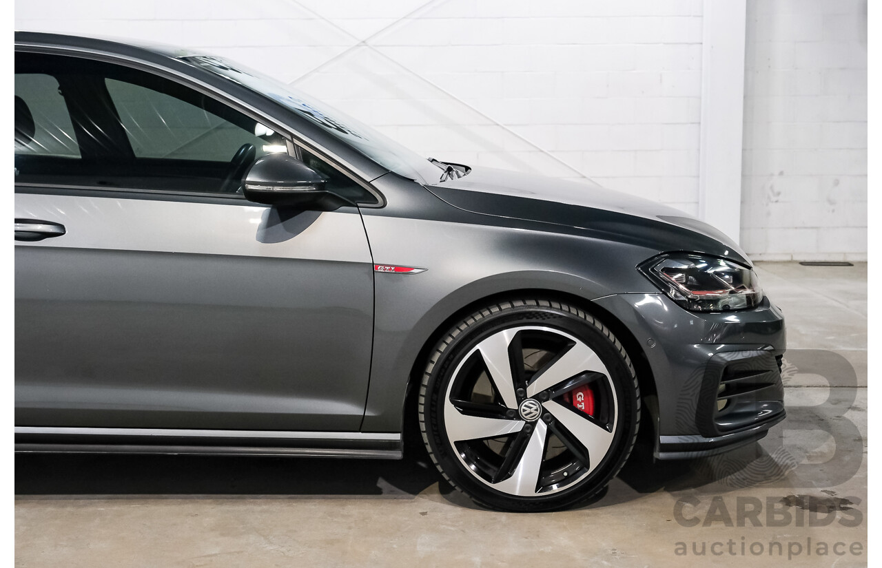 05/2019 Volkswagen Golf GTi (FWD) AU MY19 5D Hatchback Indium Grey Metallic Turbo 2.0L