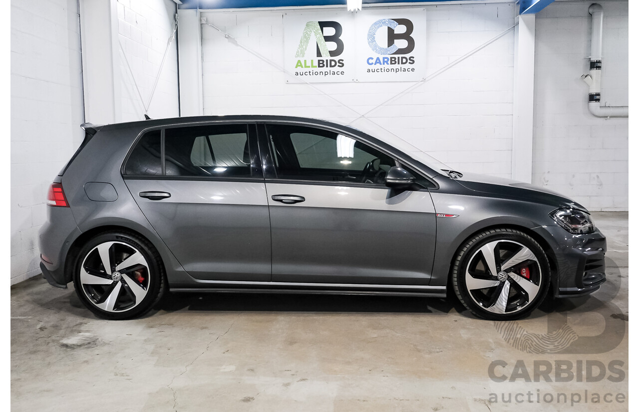 05/2019 Volkswagen Golf GTi (FWD) AU MY19 5D Hatchback Indium Grey Metallic Turbo 2.0L