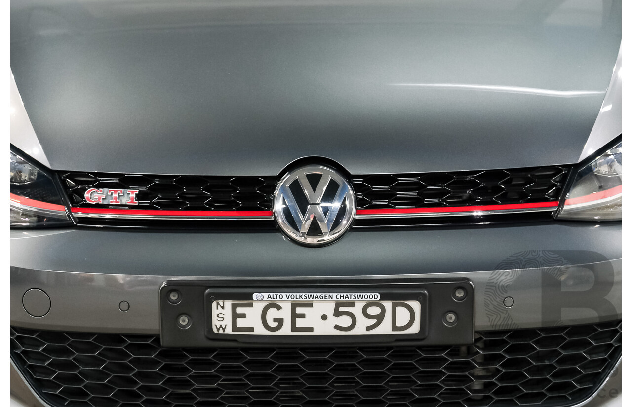 05/2019 Volkswagen Golf GTi (FWD) AU MY19 5D Hatchback Indium Grey Metallic Turbo 2.0L