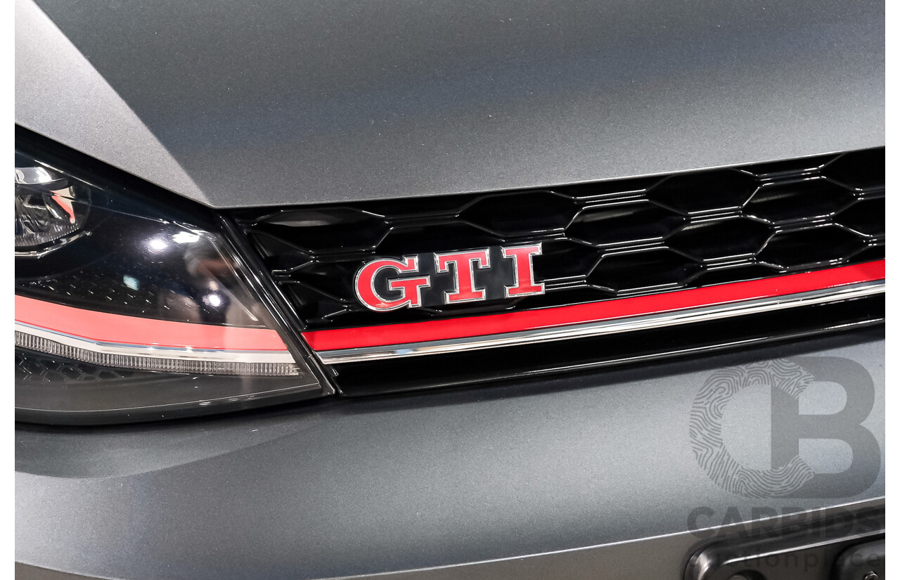 05/2019 Volkswagen Golf GTi (FWD) AU MY19 5D Hatchback Indium Grey Metallic Turbo 2.0L