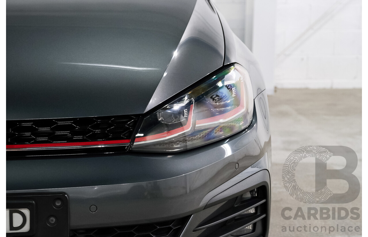 05/2019 Volkswagen Golf GTi (FWD) AU MY19 5D Hatchback Indium Grey Metallic Turbo 2.0L