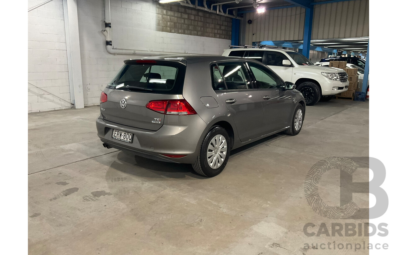 04/2016 Volkswagen Golf 92 TSI FWD AU MY16 5D Hatchback Grey 1.4L