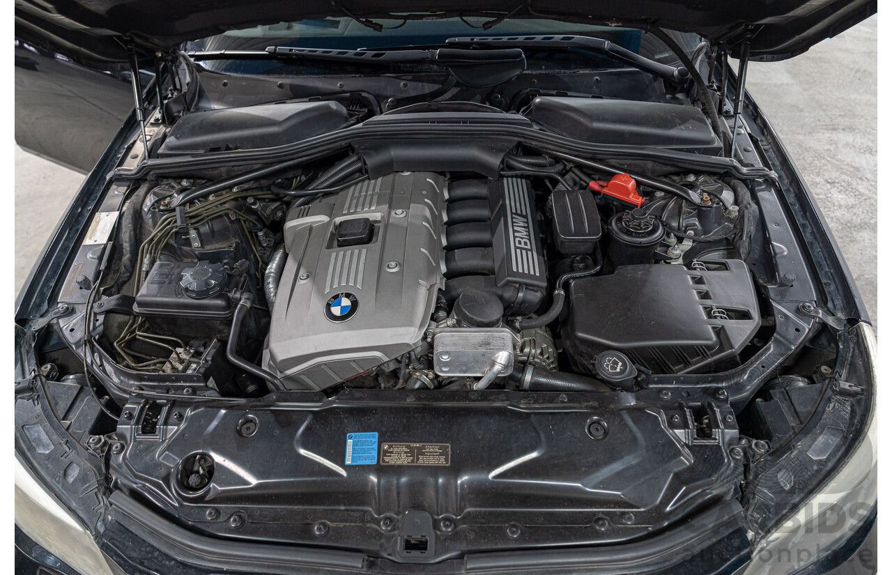 08/2006 BMW 530i E60 MY06 UPGRADE 4d Sedan Black Sapphire Metallic 3.0L