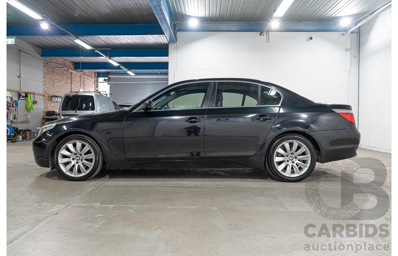 08/2006 BMW 530i E60 MY06 UPGRADE 4d Sedan Black Sapphire Metallic 3.0L
