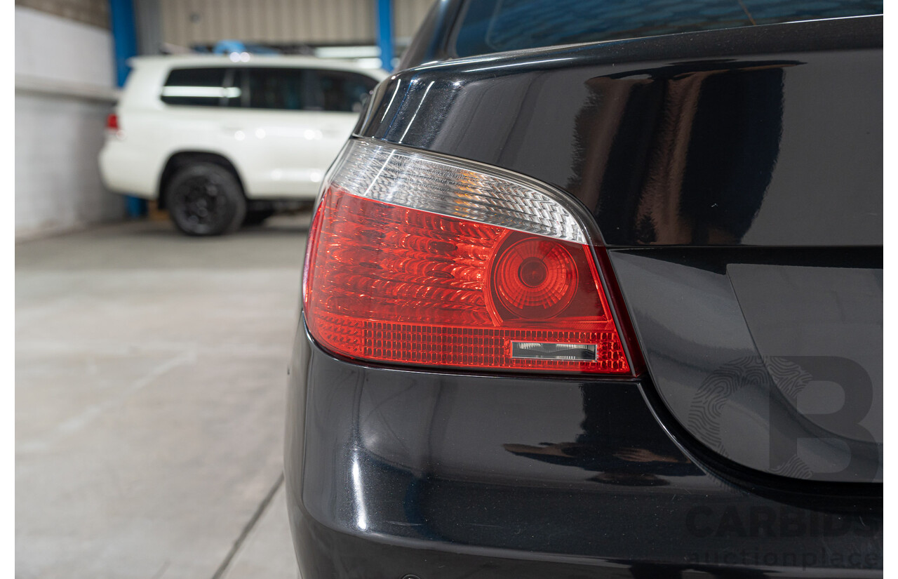 08/2006 BMW 530i E60 MY06 UPGRADE 4d Sedan Black Sapphire Metallic 3.0L