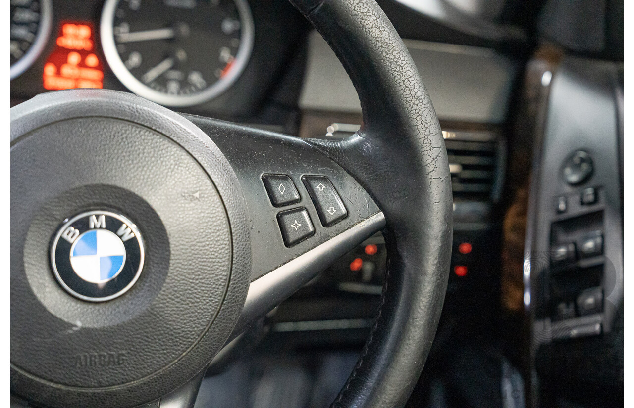 08/2006 BMW 530i E60 MY06 UPGRADE 4d Sedan Black Sapphire Metallic 3.0L