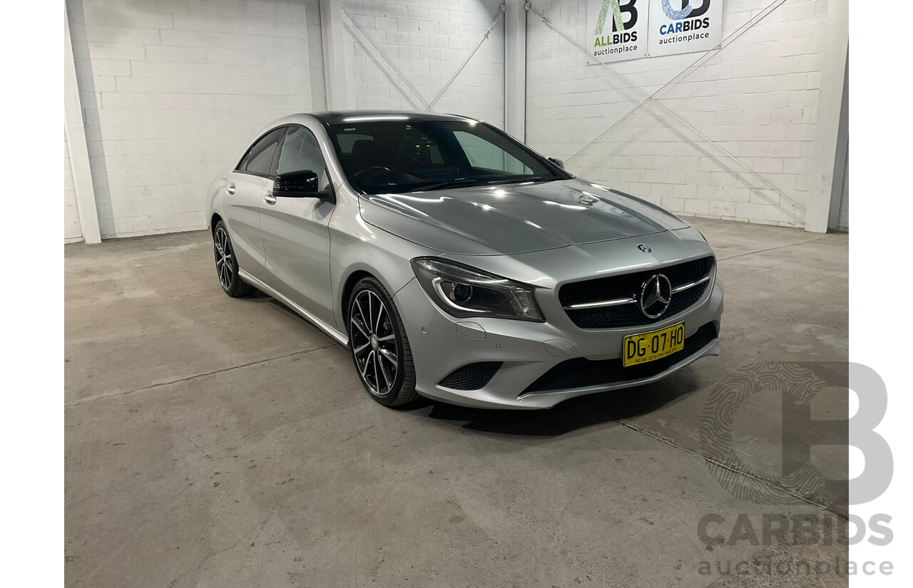 08/2015 Mercedes-Benz CLA 200 117 MY15 4d Coupe Polar Silver Metallic Turbo 1.6L