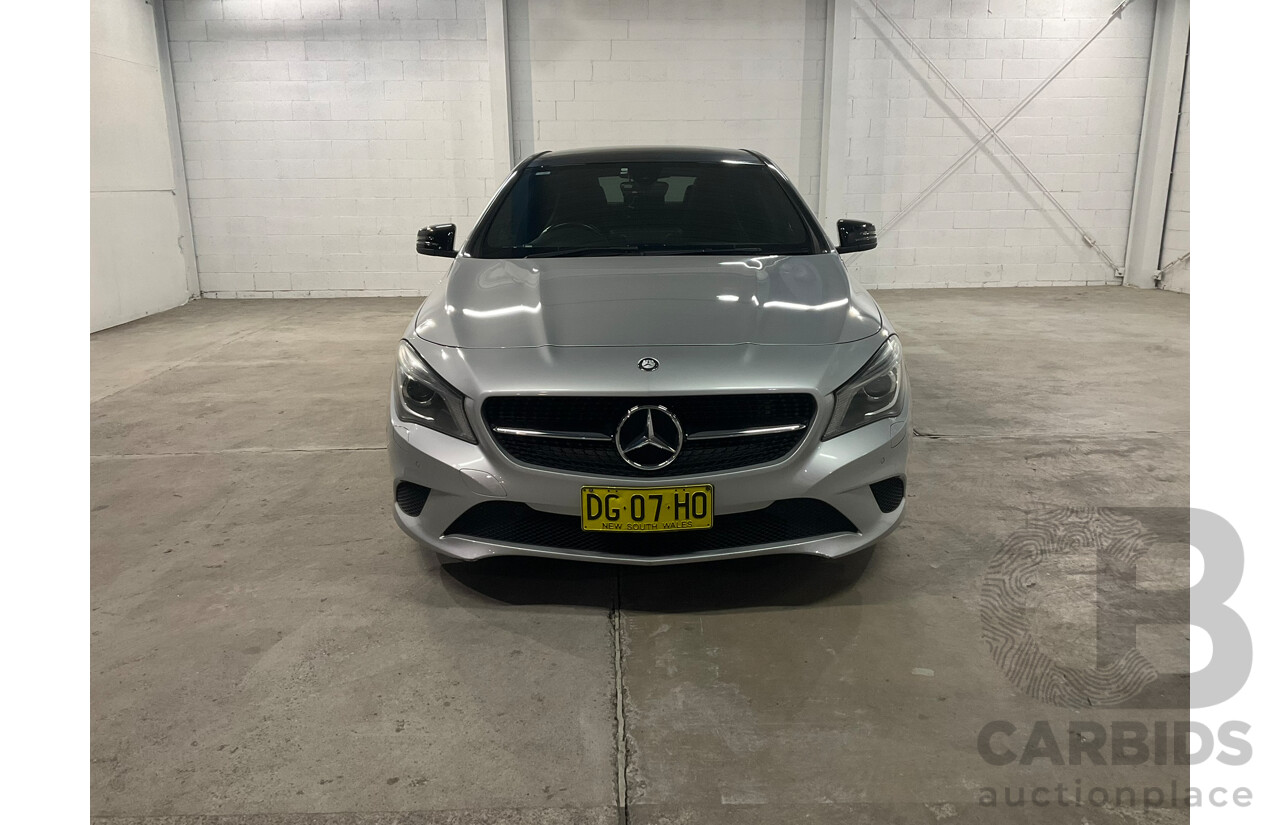 08/2015 Mercedes-Benz CLA 200 117 MY15 4d Coupe Polar Silver Metallic Turbo 1.6L