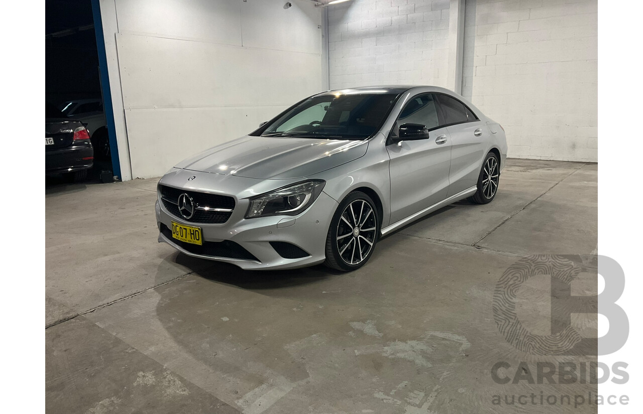 08/2015 Mercedes-Benz CLA 200 117 MY15 4d Coupe Polar Silver Metallic Turbo 1.6L