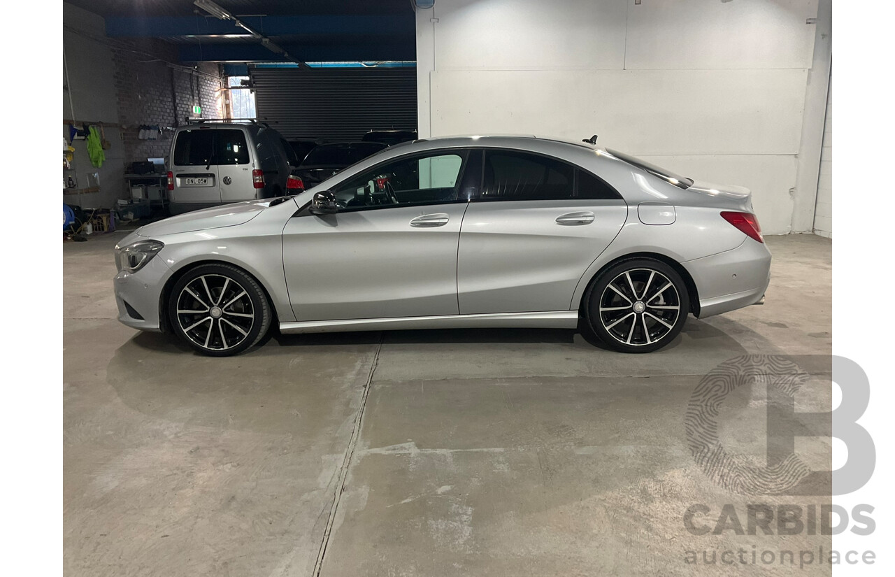 08/2015 Mercedes-Benz CLA 200 117 MY15 4d Coupe Polar Silver Metallic Turbo 1.6L