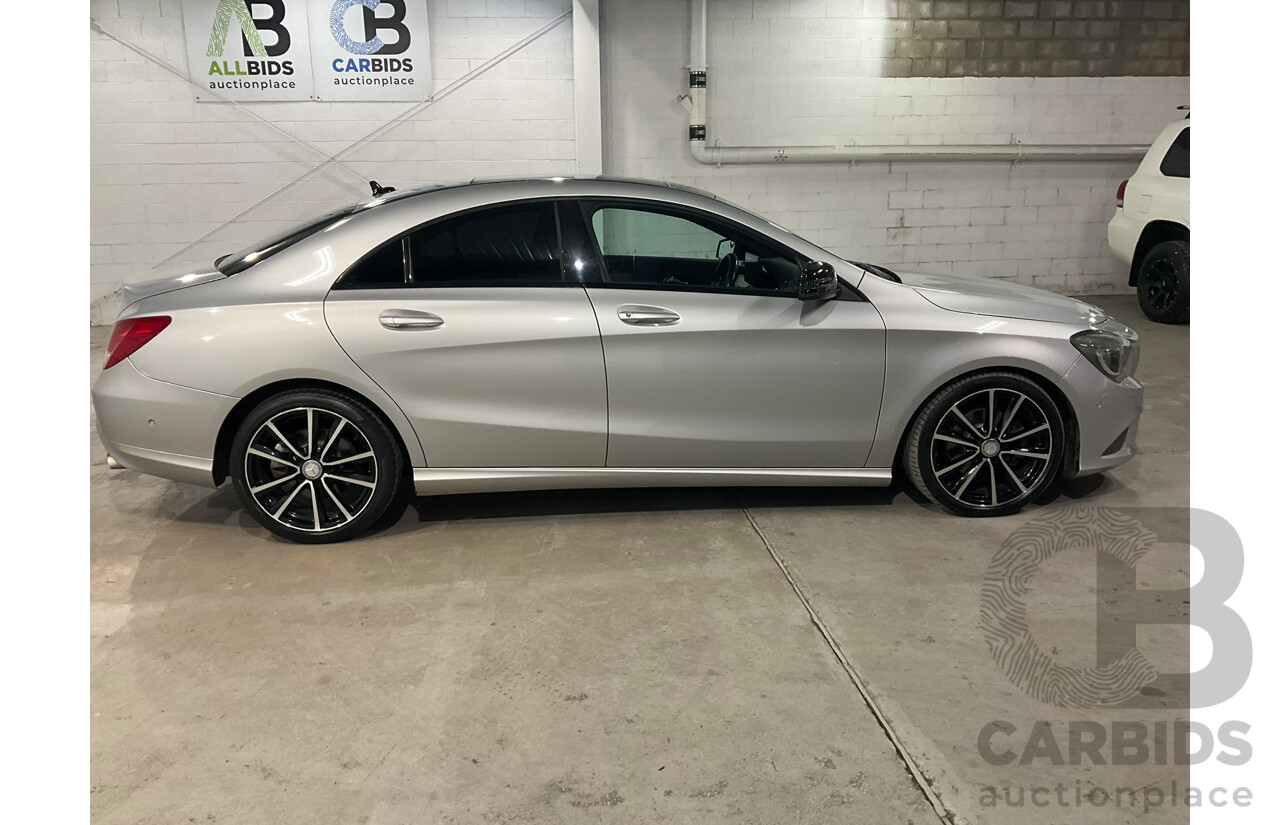 08/2015 Mercedes-Benz CLA 200 117 MY15 4d Coupe Polar Silver Metallic Turbo 1.6L