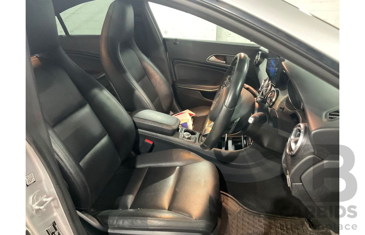 08/2015 Mercedes-Benz CLA 200 117 MY15 4d Coupe Polar Silver Metallic Turbo 1.6L