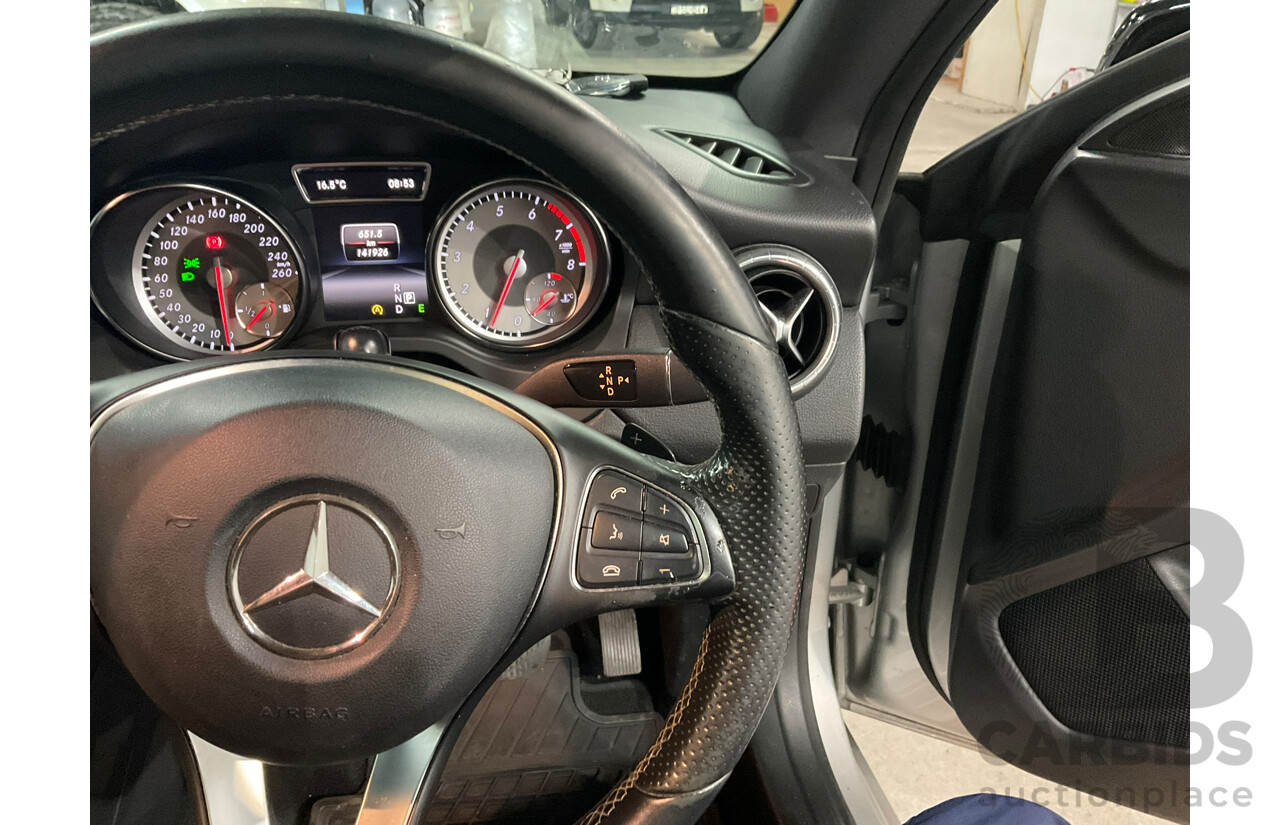 08/2015 Mercedes-Benz CLA 200 117 MY15 4d Coupe Polar Silver Metallic Turbo 1.6L