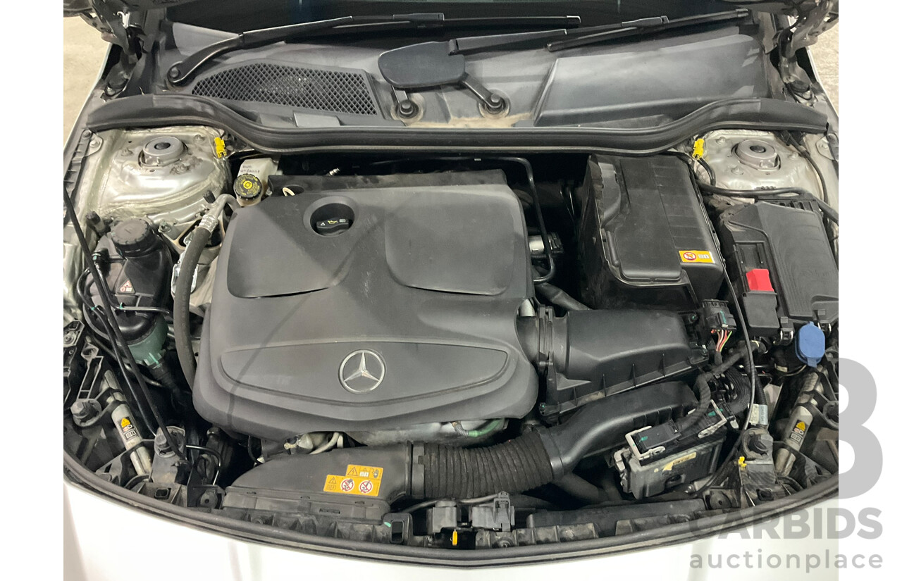 08/2015 Mercedes-Benz CLA 200 117 MY15 4d Coupe Polar Silver Metallic Turbo 1.6L