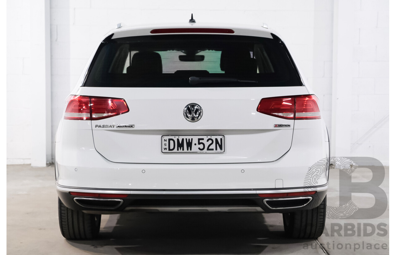 6/2018 Volkswagen Passat Alltrack 140 TDI (AWD) 3C MY18.5 4d Wagon Pure White Turbo Diesel 2.0L