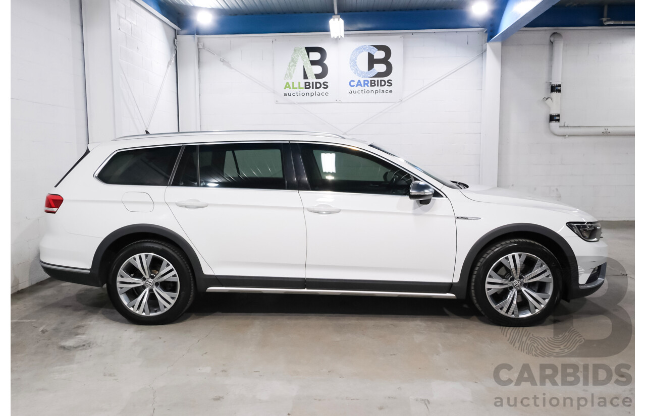 6/2018 Volkswagen Passat Alltrack 140 TDI (AWD) 3C MY18.5 4d Wagon Pure White Turbo Diesel 2.0L