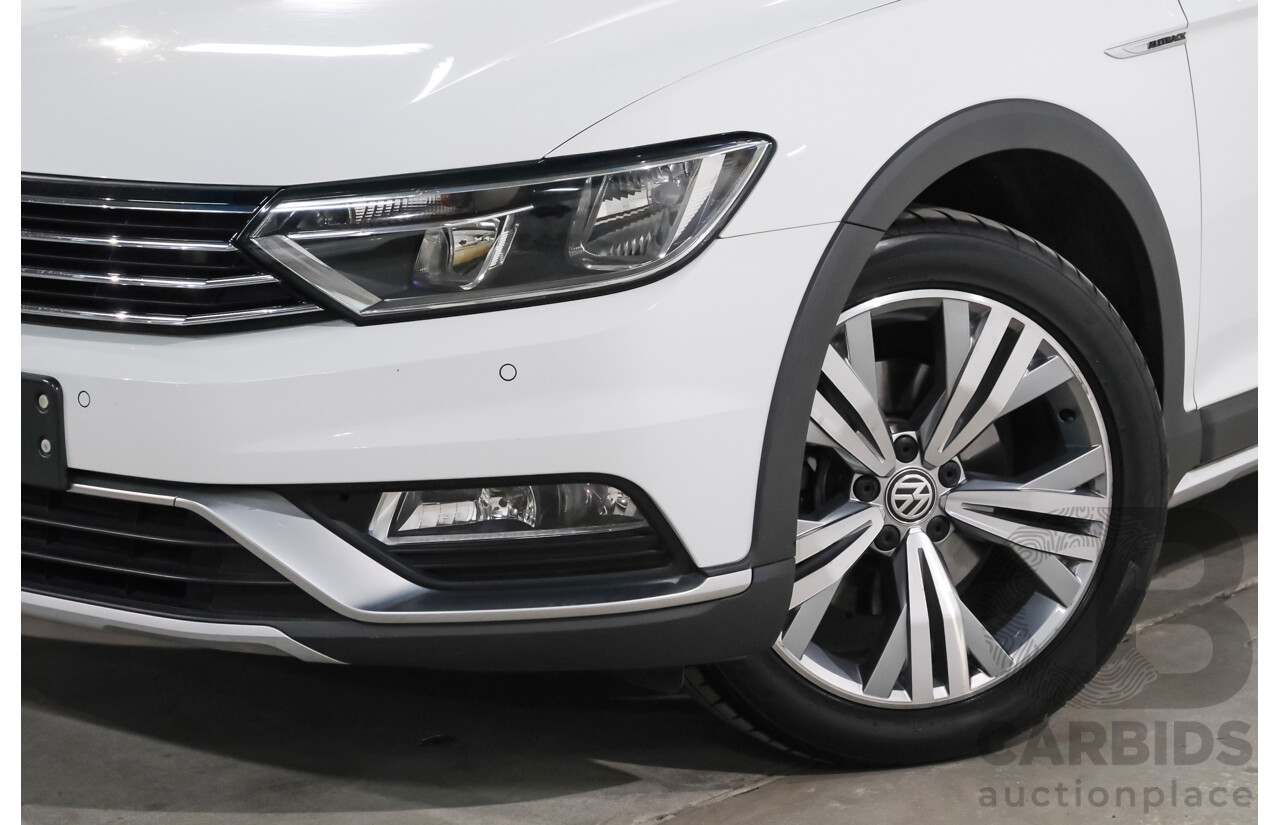 6/2018 Volkswagen Passat Alltrack 140 TDI (AWD) 3C MY18.5 4d Wagon Pure White Turbo Diesel 2.0L