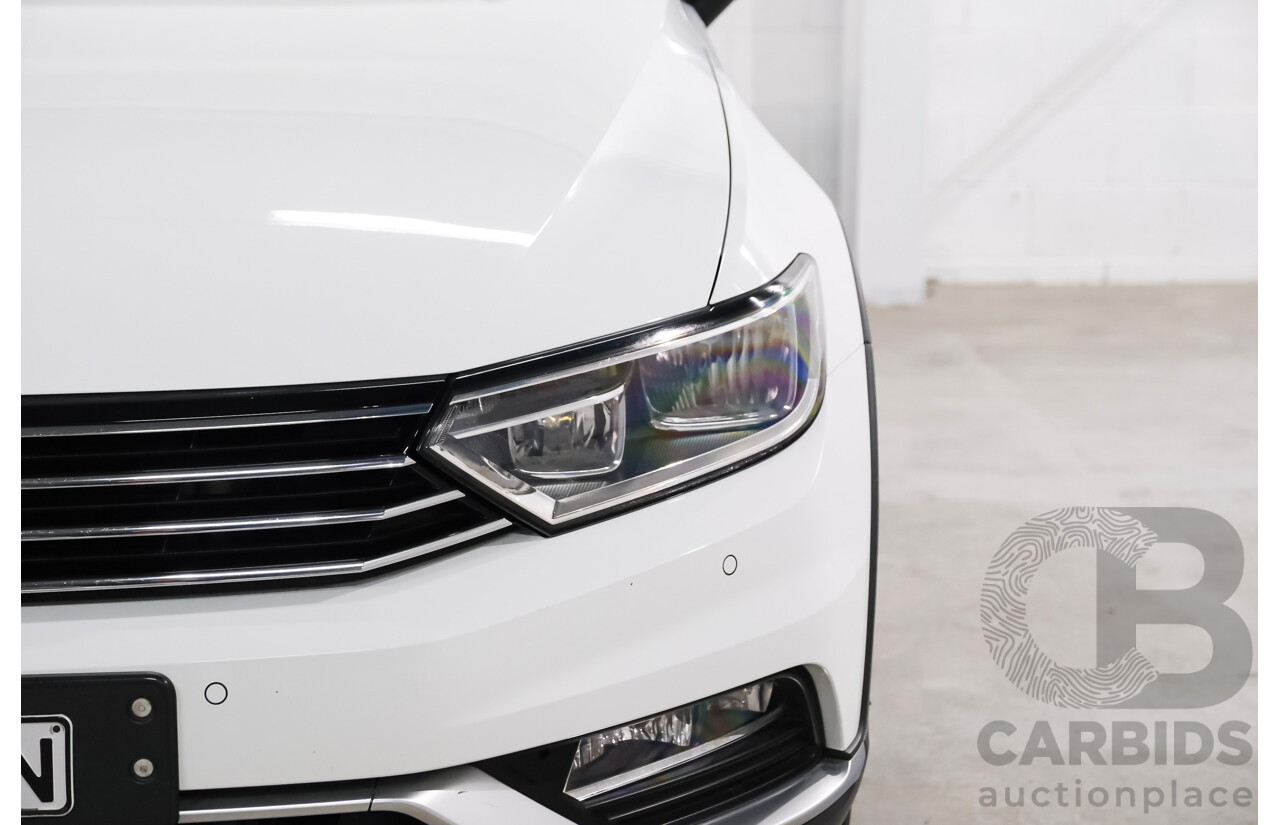 6/2018 Volkswagen Passat Alltrack 140 TDI (AWD) 3C MY18.5 4d Wagon Pure White Turbo Diesel 2.0L