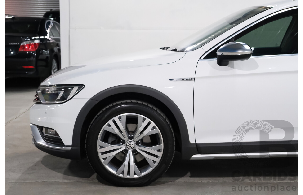 6/2018 Volkswagen Passat Alltrack 140 TDI (AWD) 3C MY18.5 4d Wagon Pure White Turbo Diesel 2.0L