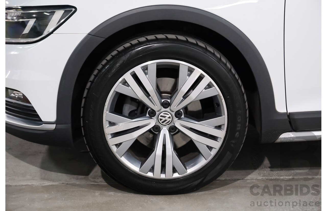 6/2018 Volkswagen Passat Alltrack 140 TDI (AWD) 3C MY18.5 4d Wagon Pure White Turbo Diesel 2.0L