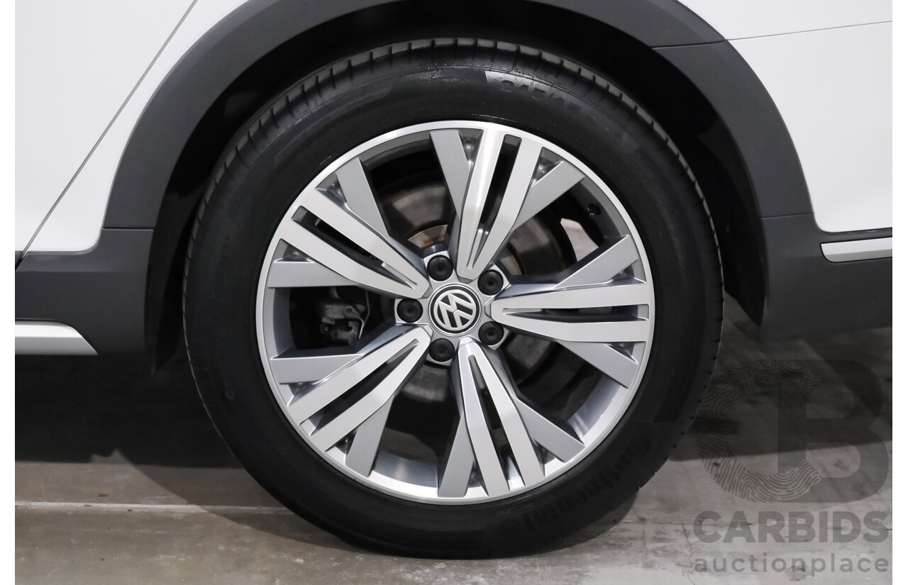6/2018 Volkswagen Passat Alltrack 140 TDI (AWD) 3C MY18.5 4d Wagon Pure White Turbo Diesel 2.0L