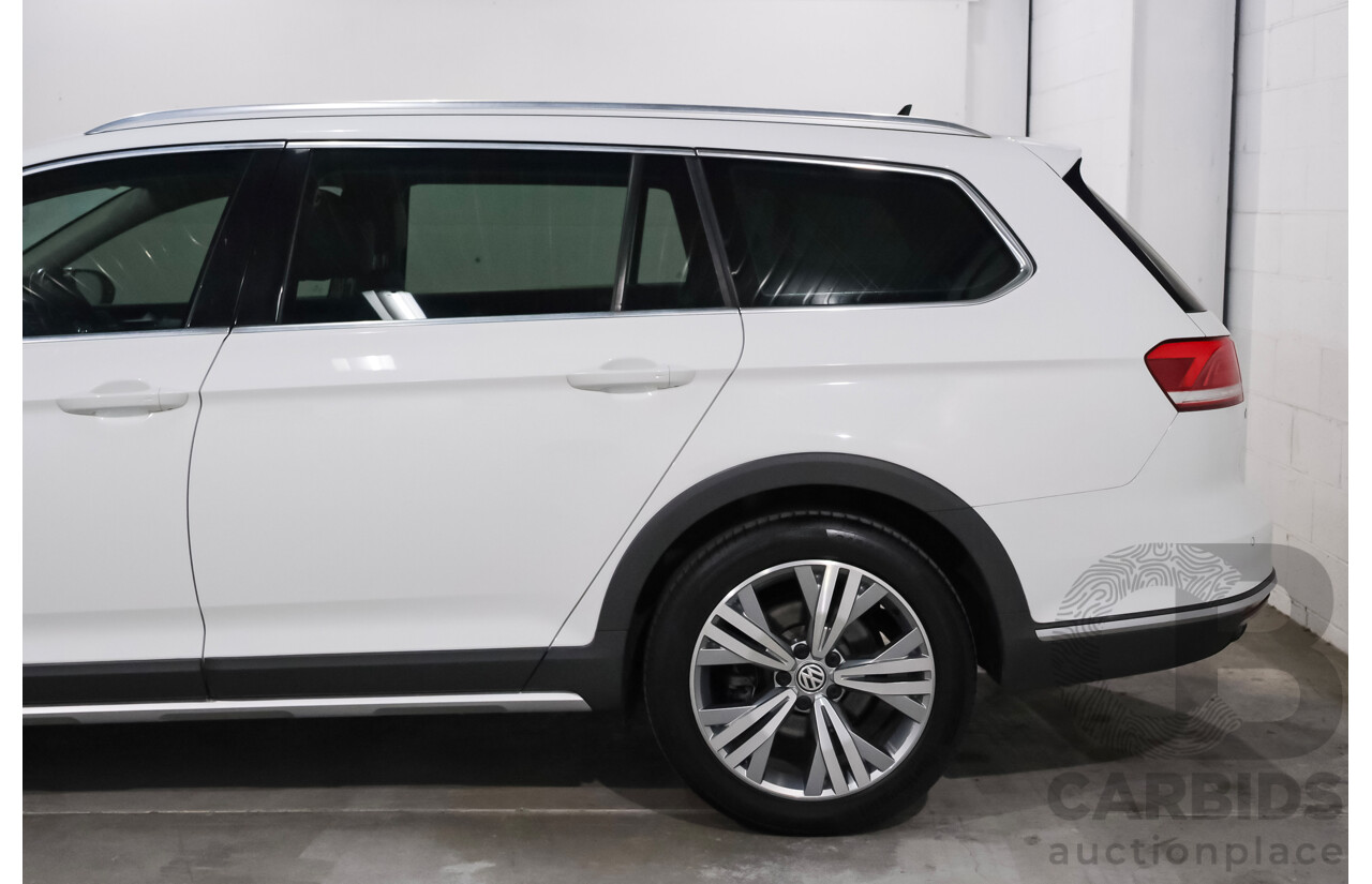 6/2018 Volkswagen Passat Alltrack 140 TDI (AWD) 3C MY18.5 4d Wagon Pure White Turbo Diesel 2.0L