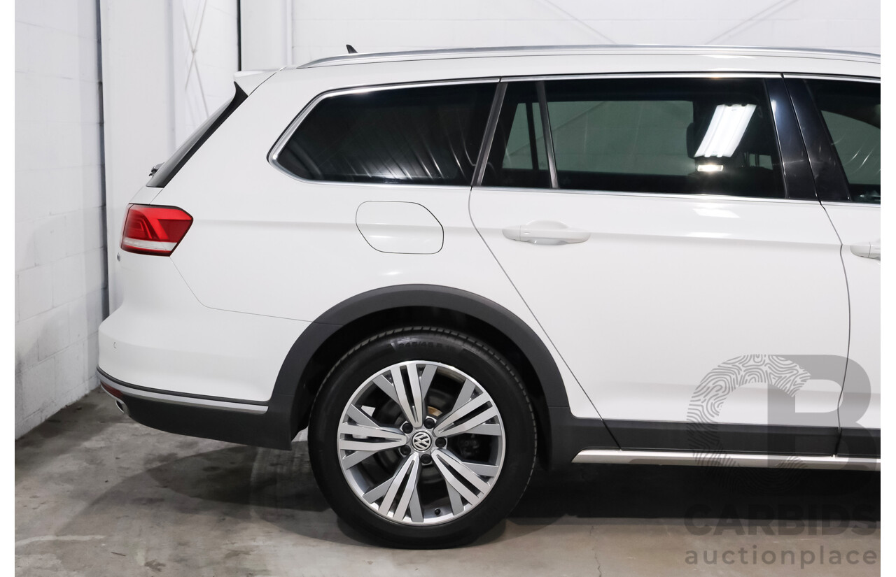 6/2018 Volkswagen Passat Alltrack 140 TDI (AWD) 3C MY18.5 4d Wagon Pure White Turbo Diesel 2.0L