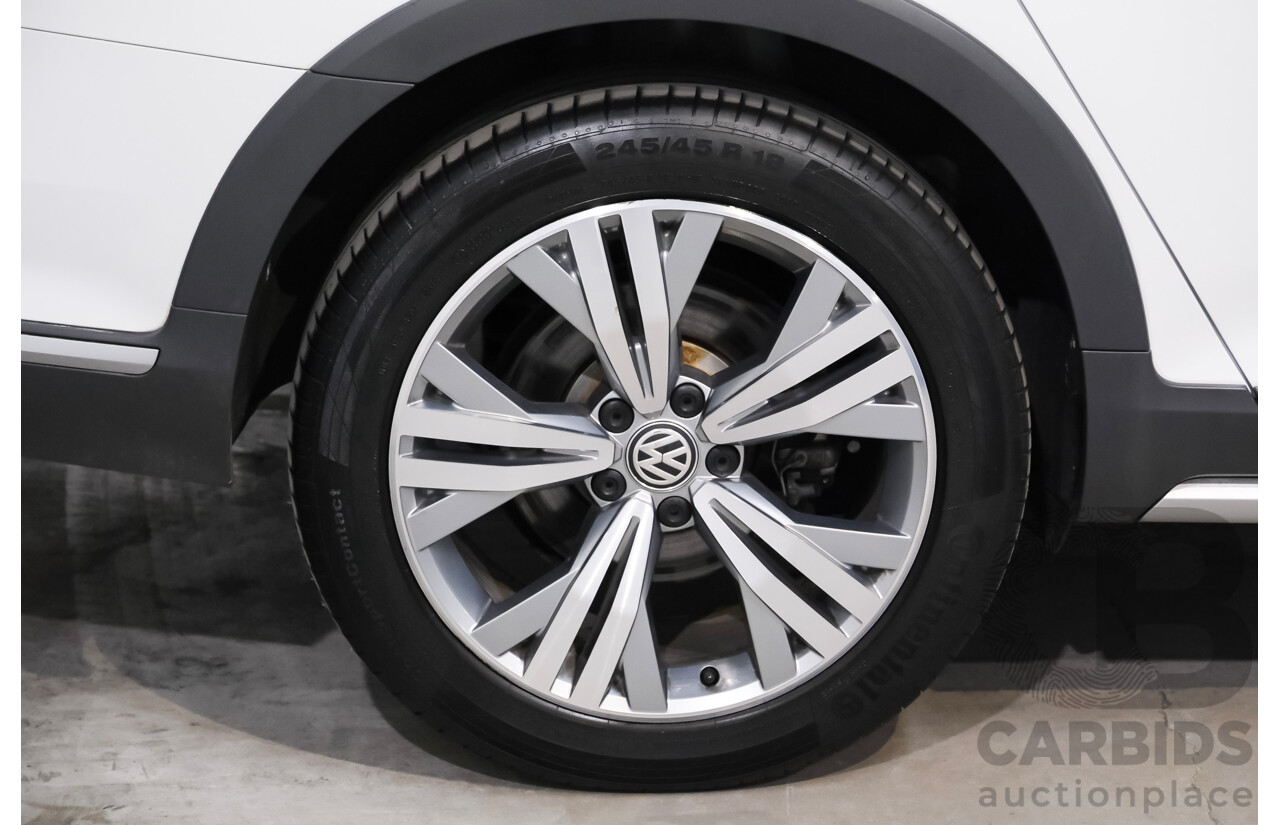 6/2018 Volkswagen Passat Alltrack 140 TDI (AWD) 3C MY18.5 4d Wagon Pure White Turbo Diesel 2.0L