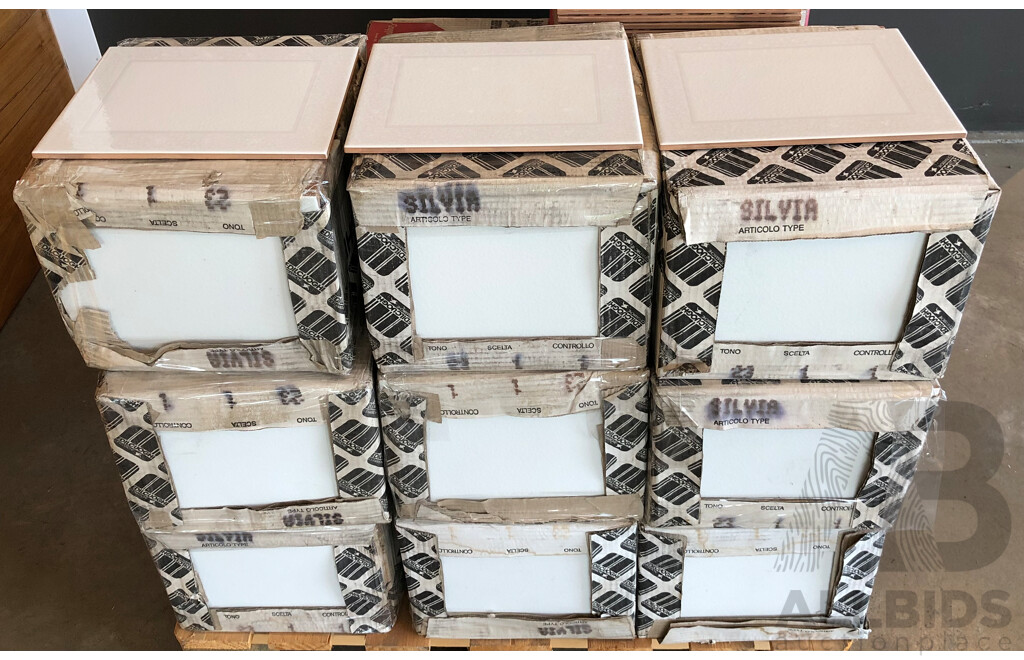 Edilcuoghi Silvia Gloss Italian 200mm X 250mm Ceramic Wall Tiles - 27.0m2 - Brand New - ORP $1755.00
